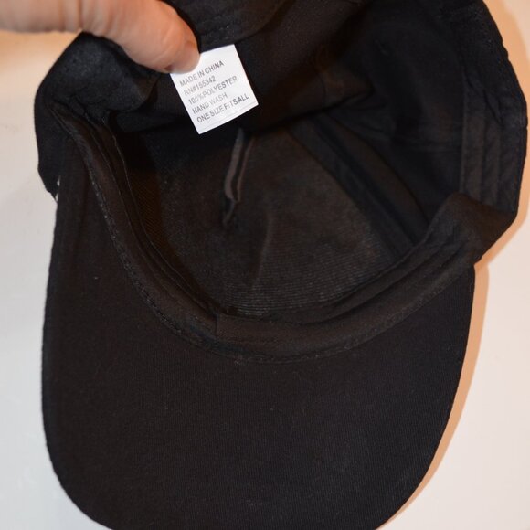 Cap Baseball Black Silverton Rhinestones Decoration Dog's Paw Polyester One Size - Picture 2 of 6